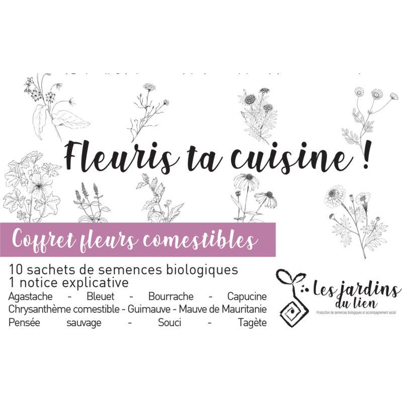 Coffret fleurs comestibles