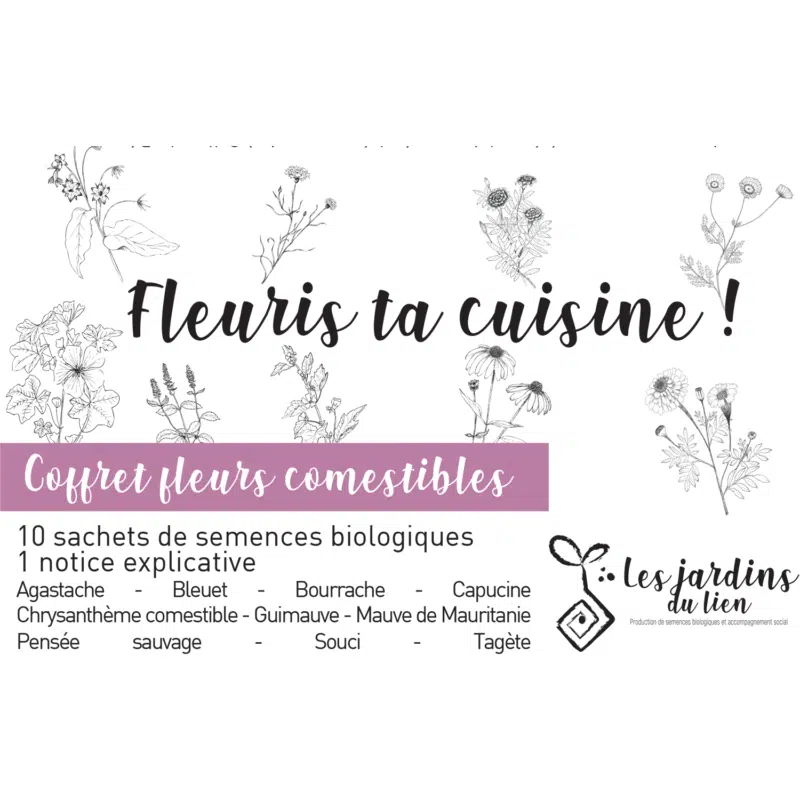 Coffret fleurs comestibles